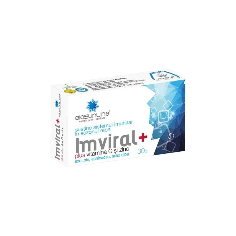 Imviral + Vitamina C Si Zinc, 30 Tablete, Helcor