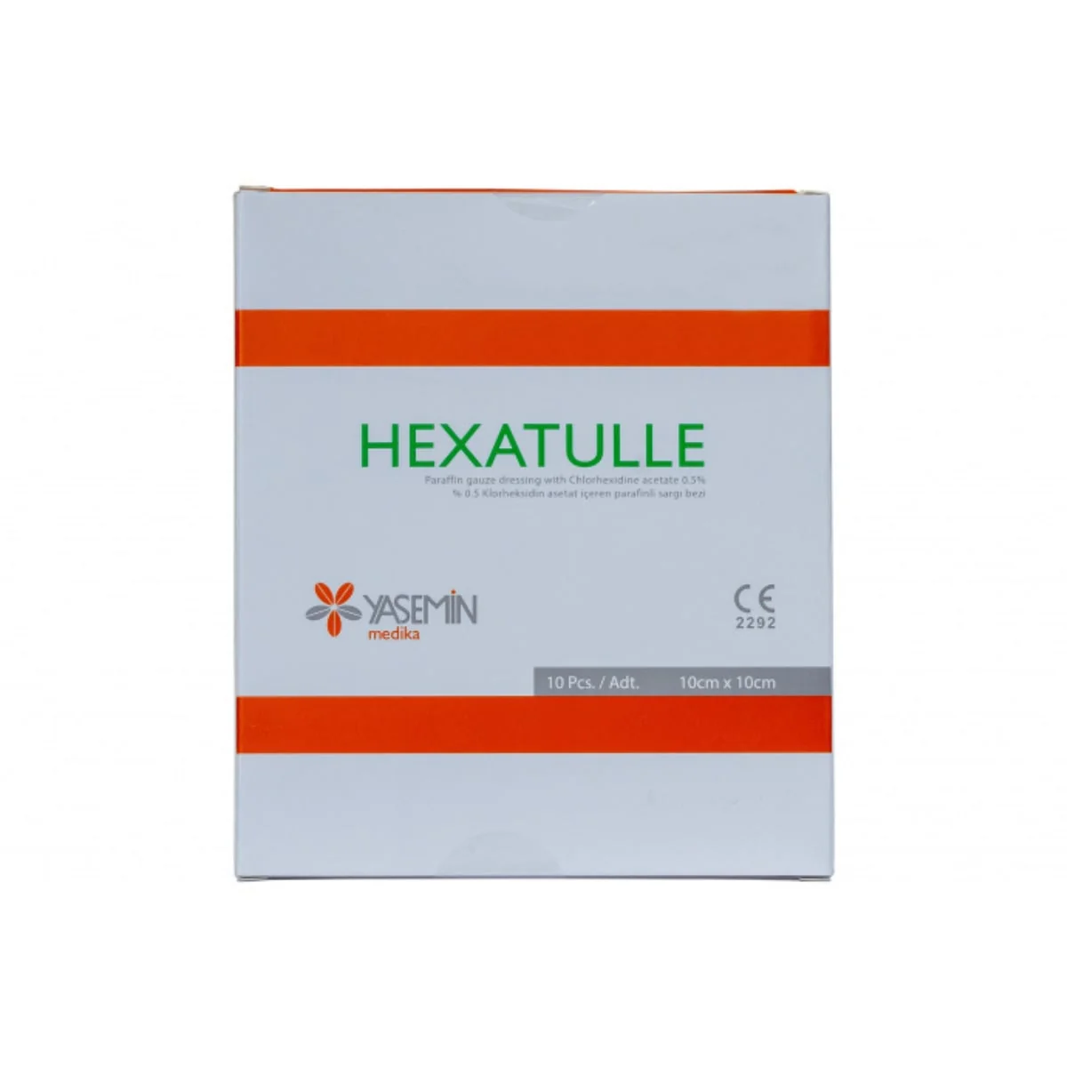 Comprese Cu Acetat De Clorhexidina Hexatulle, 10x10Cm, 10 Buc