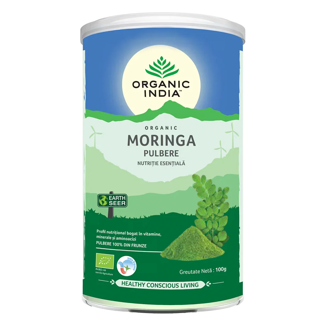 Moringa Pulbere Bio, 100 G, Organic India