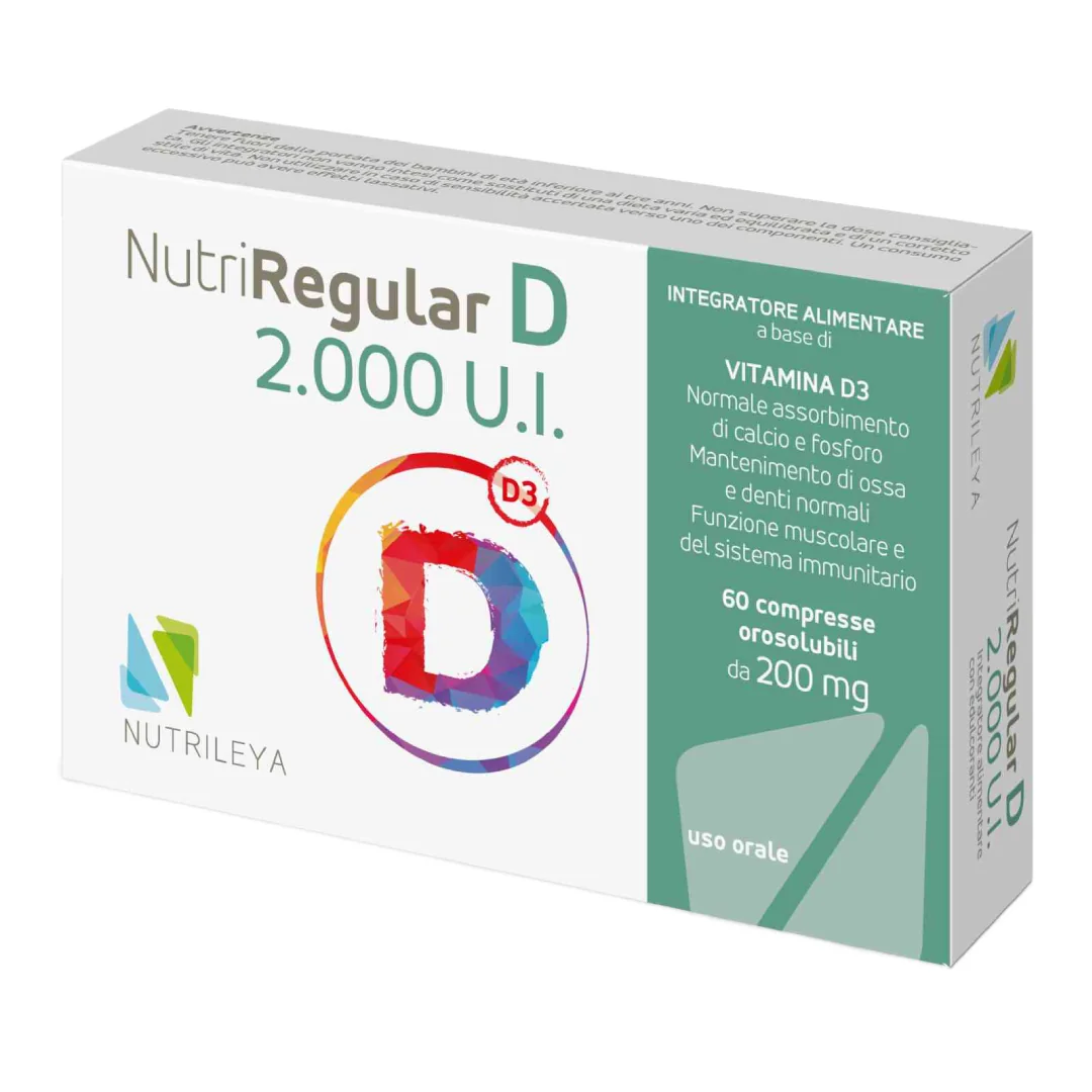 Nutriregular Vitamina D 2000 Ui, 60 Comprimate, Nutrileya