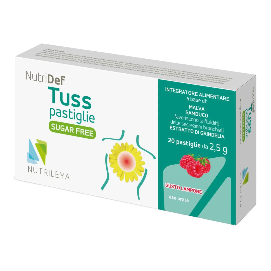 Nutridef Tuss Zmeura Fara Zahar, 20 Pastile, Nutrileya