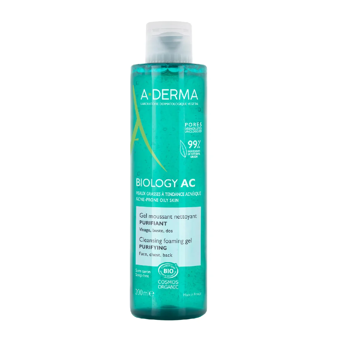 Gel De Curatare Spumant Purificator Biology Ac, 200 Ml, A-Derma
