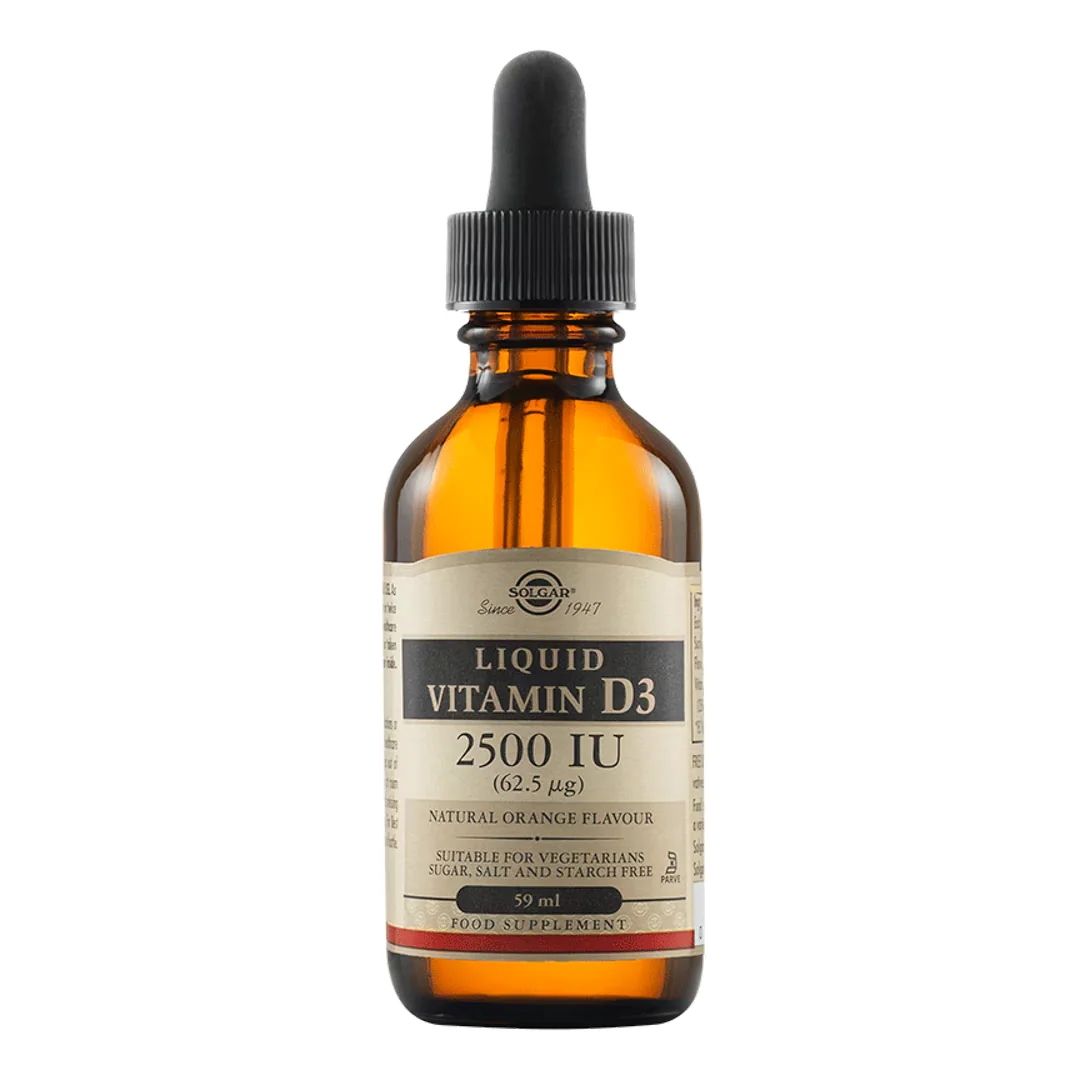 Vitamin D3 2500 Ui Liquid, 59 Ml, Solgar