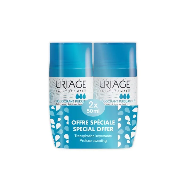 Uriage Deo Pachet Roll-On Anti-Perspirant 24H 50 Ml, 1+1 -70%