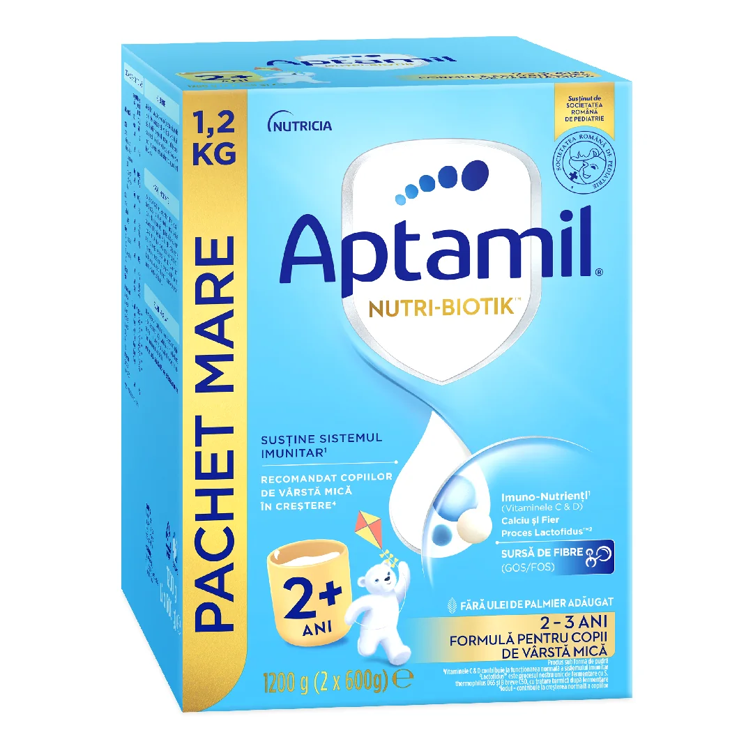 Formula De Lapte Praf Nutri Biotik 2+, 2-3 Ani, 1200 G, Aptamil