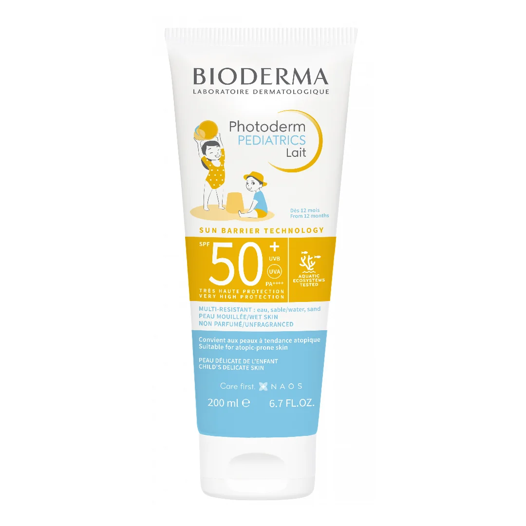 Lapte Protecție Solară Pentru Copii Photoderm Pediatrics, SPF50+, 200 Ml, Bioderma