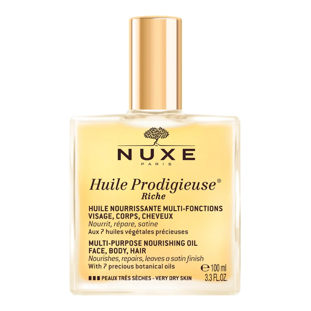 Ulei Intens Hidratant Pentru Fata, Corp Și Par Riche Huile Prodigieuse, 100 Ml, Nuxe