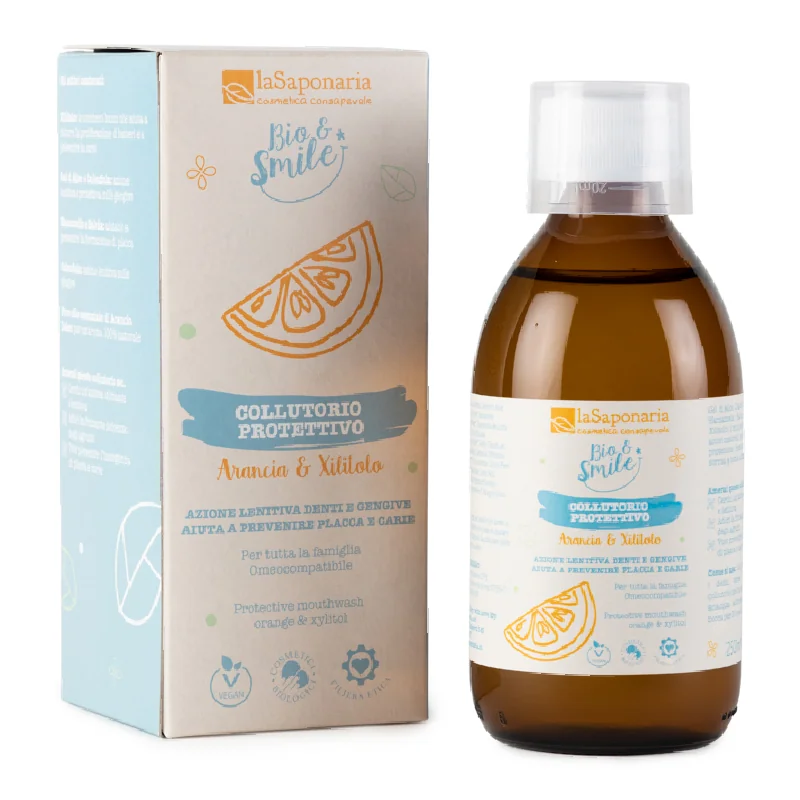Apa De Gura Protectoare Cu Portocala Si Xilitol, 250Ml, La Saponaria