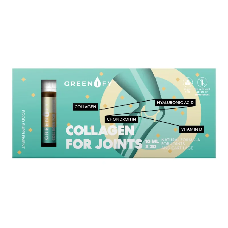 Fiole Buvabile Cu Colagen Pentru Articulații, 10Ml * 20 Fiole, Greenify