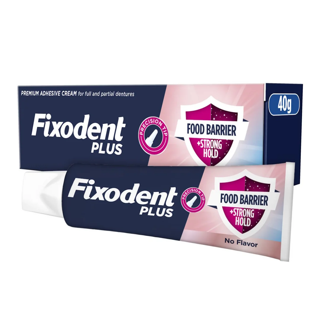 Crema Adeziva Pentru Proteza Dentara Food Barrier, 40 G, Fixodent Plus