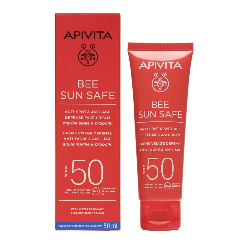 Crema Anti-Spot And Anti-Agee Bee Sun Safe, SPF50, 50 Ml, Apivita