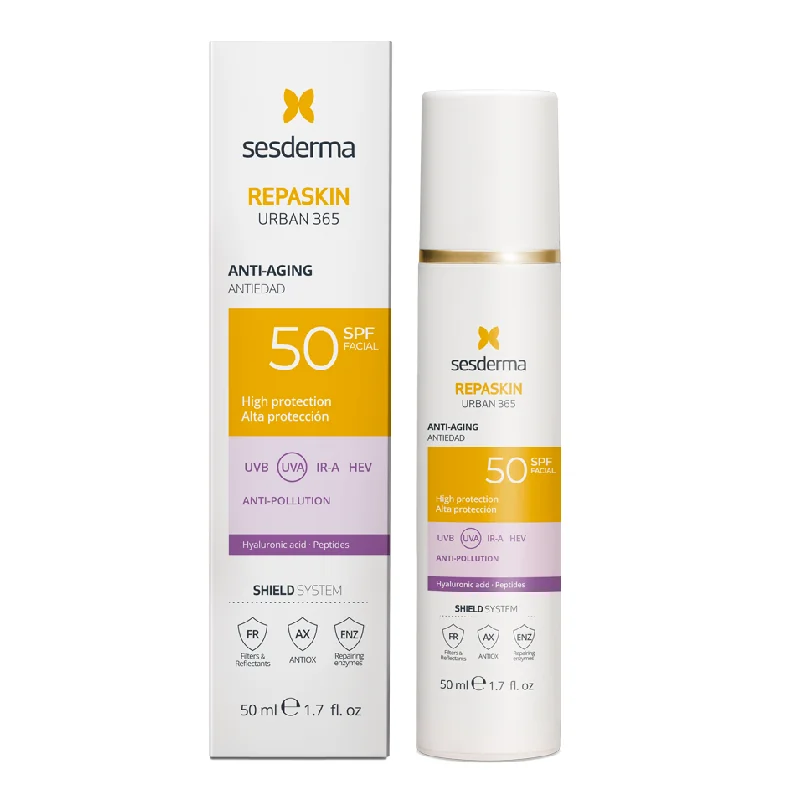 Crema Pentru Fata Anti-Aging Spf50, Urban 365 Repaskin, 50 Ml, Sesderma