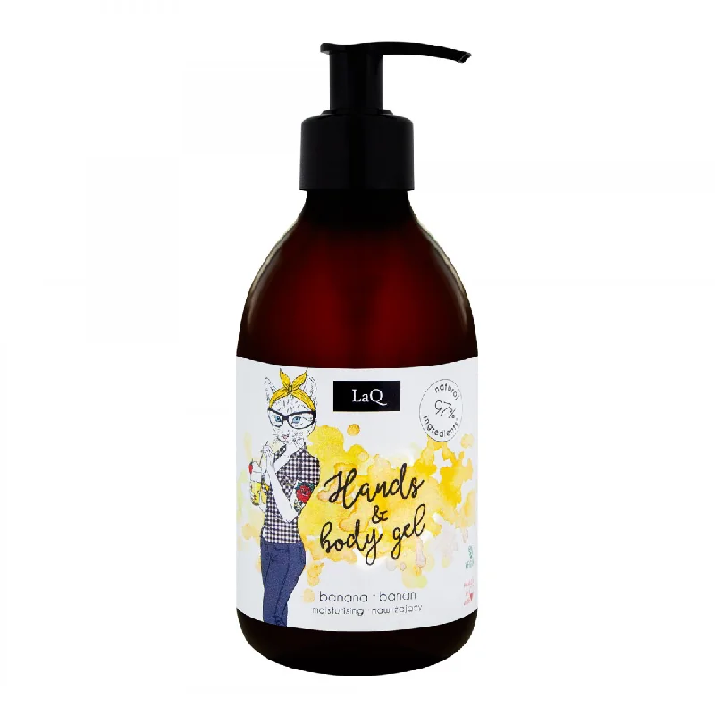 Gel De Curatare Pentru Maini Si Corp, Banane, 300 Ml, Laq