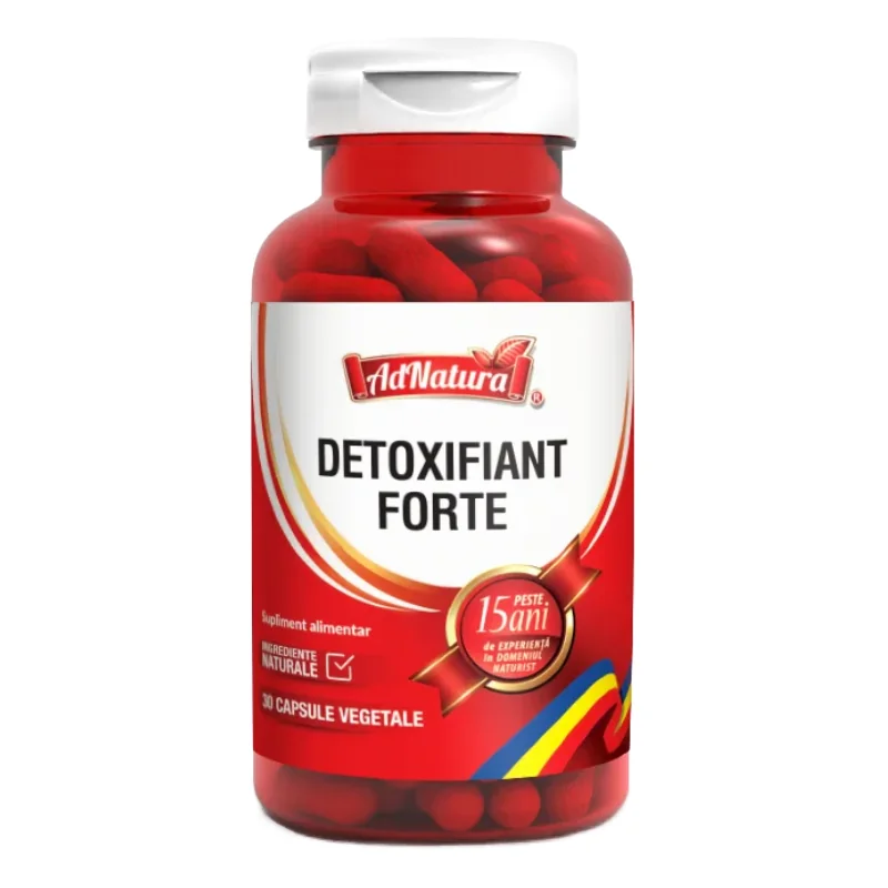 Detoxifiant Forte, 30 Capsule, Adnatura