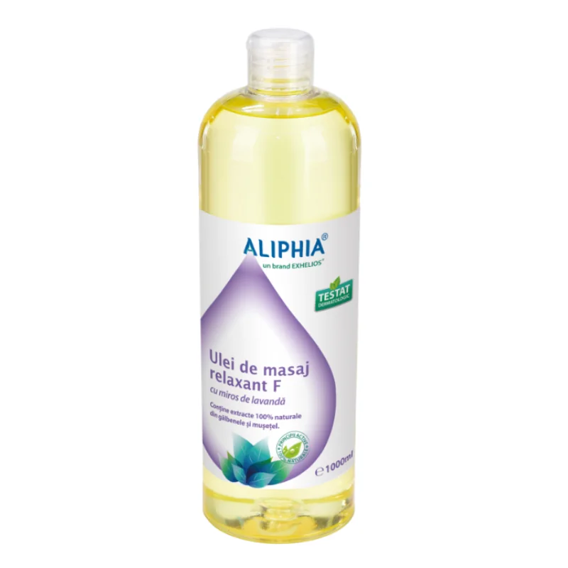 Ulei De Masaj Relaxant F Cu Miros De Lavanda, 1000 Ml, Aliphia