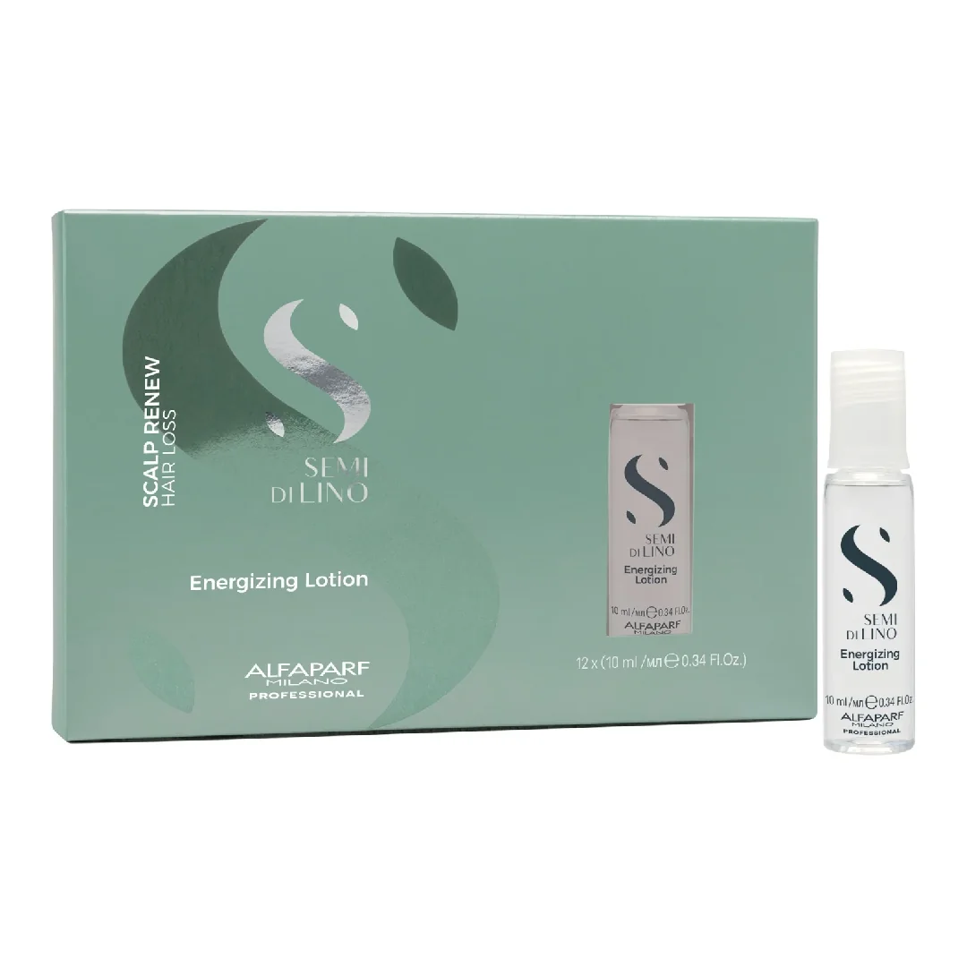 Fiole Tratament Anti-Căderea Parului Semi Di Lino Scalp Renew Energizing, 12*10 Ml, Alfaparf