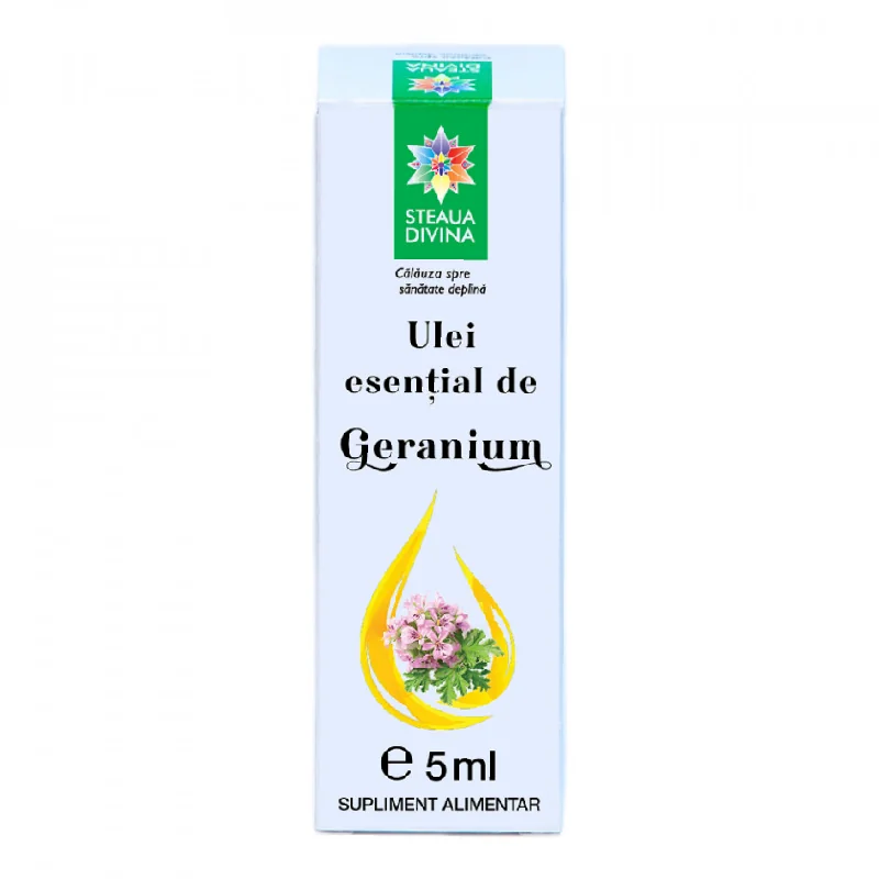 Ulei Esential De Geranium, 5 Ml, Steaua Divina