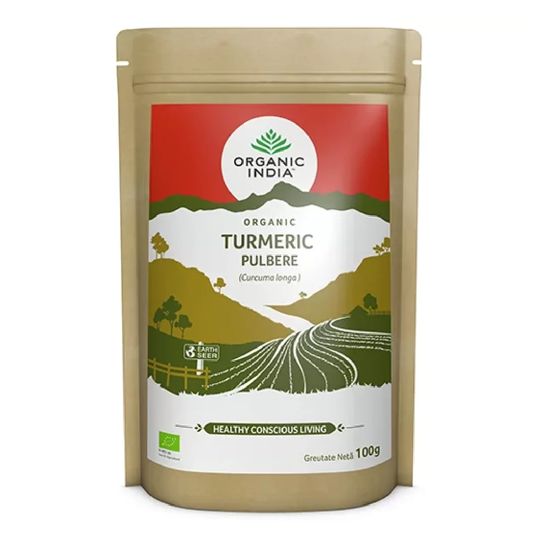 Turmeric Pulbere Bio, 100 G, Organic India