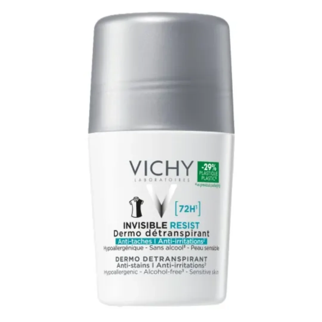 Deodorant Roll-On Invisible Resist 72H, 50 Ml, Vichy