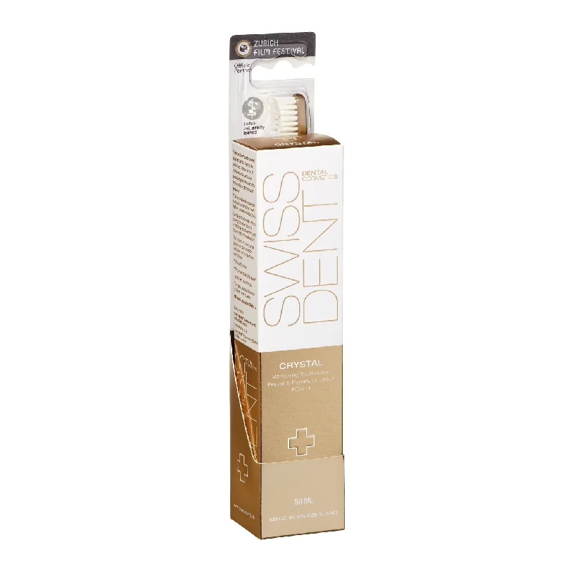 Set Crystal Pasta De Dinti Crystal 50 Ml + Periuta Whitening, Swissdent