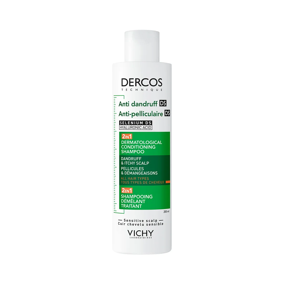 Sampon Și Balsam 2 In 1 Anti-Mătreață Pentru Toate Tipurile De Păr Dercos, 200 Ml, Vichy