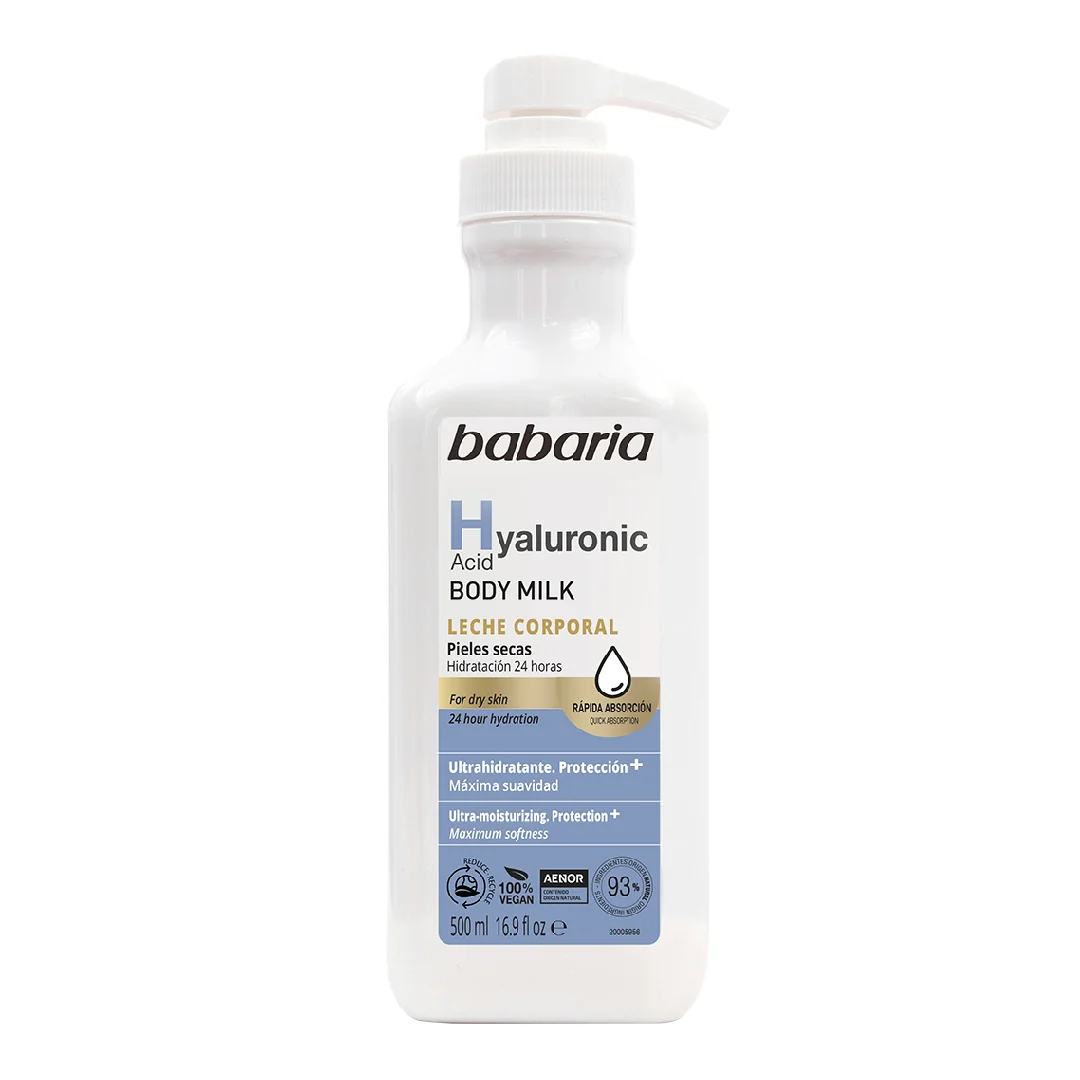 Lapte De Corp Cu Acid Hialuronic, 500 Ml, Babaria