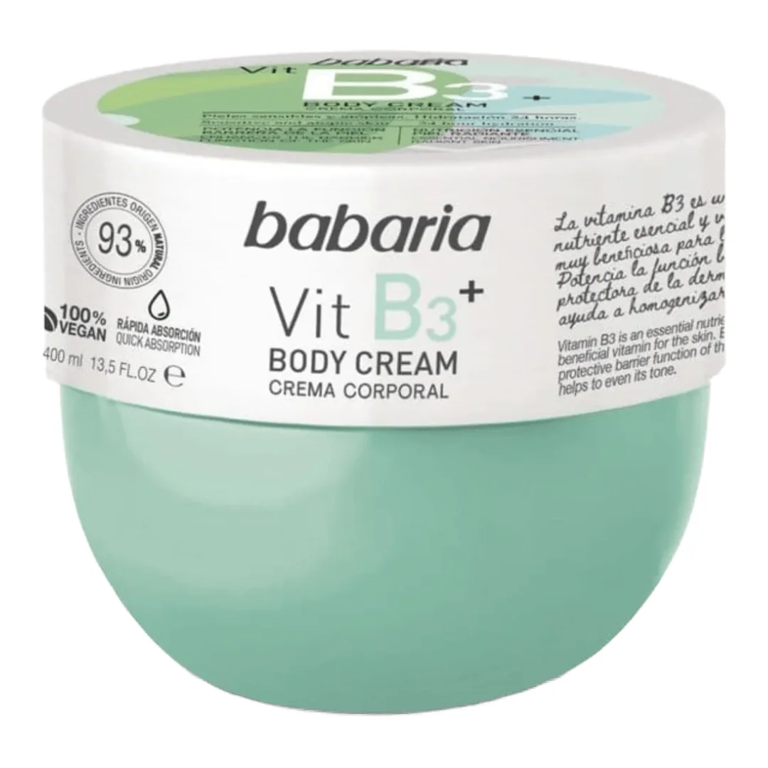 Crema De Corp Cu Vitamina B3, 400 Ml, Babaria