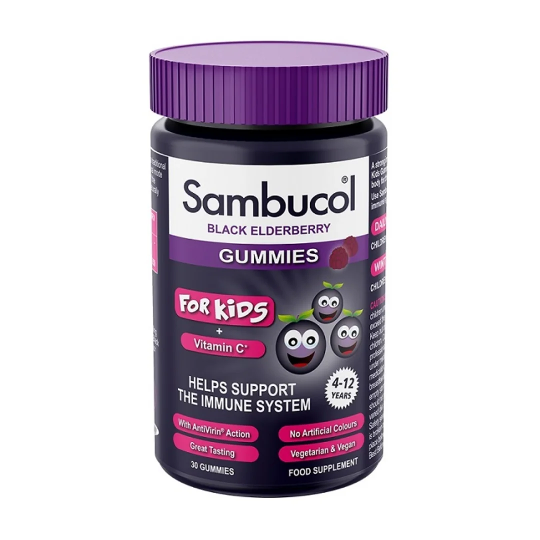 Jeleuri Cu Extract De Soc Si Vitamina C Pentru Copii, 30 Bucati, Sambucol