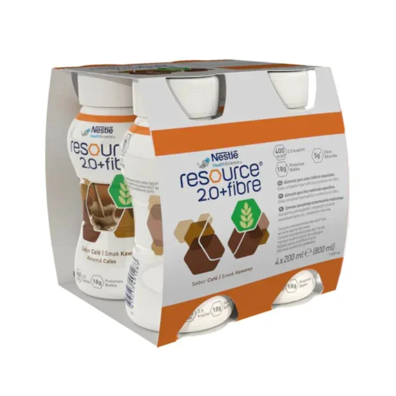 Nestle Resource Protein Cafea, 4 Flacoane EasyBottle, 200Ml