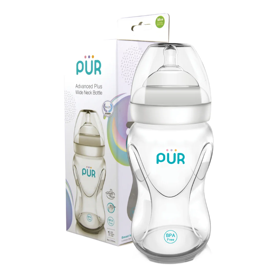 Biberon Advanced Cu Gura Larga 250 Ml Pur