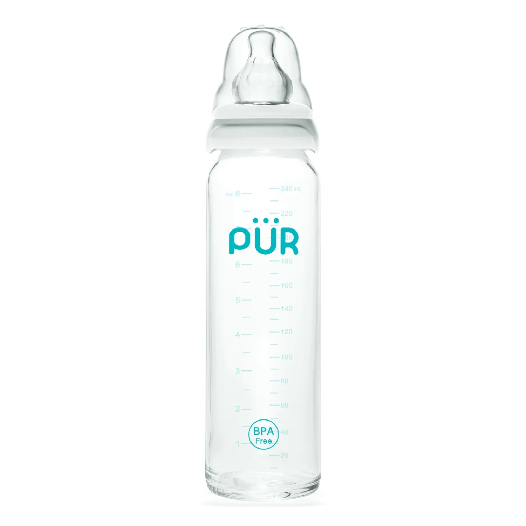 Biberon Din Sticla, 240Ml, Pur
