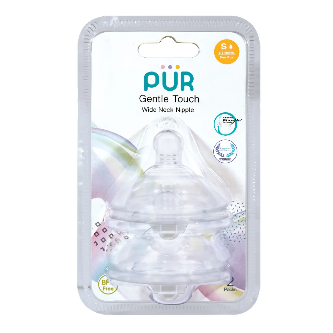 Set 2 Tetine Silicon Gentle Touch Marime S, 0-3 Luni, PUR