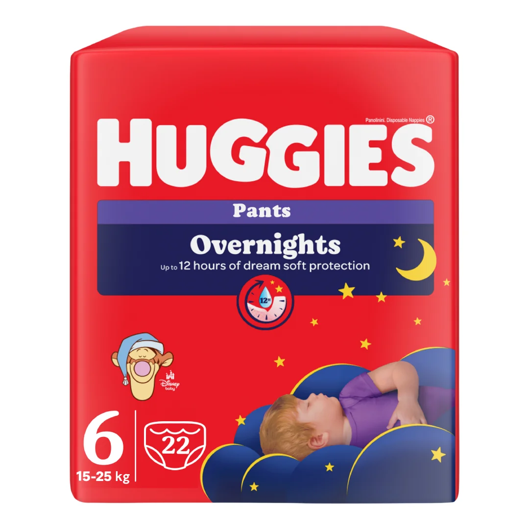 Scutece Chilotel De Noapte Overnights, Nr. 6, 15-25 Kg, 22 Bucăți, Huggies