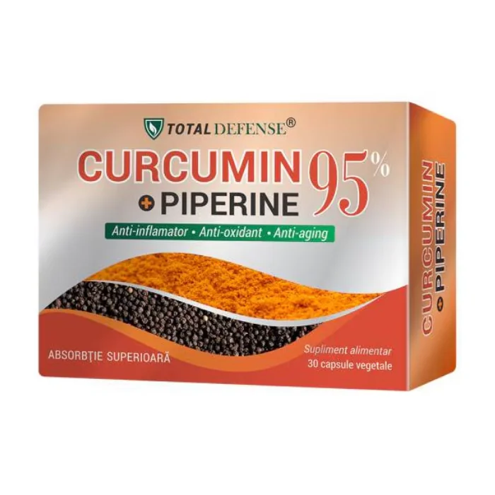 Curcumin + Piperine 95%, 30 Capsule, Cosmo Pharm