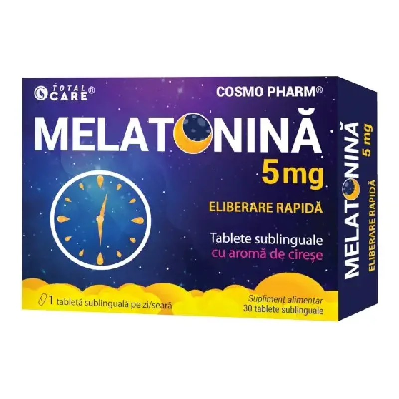 Melatonina 5 Mg Fast Release, 30 Tablete, Cosmo Pharm