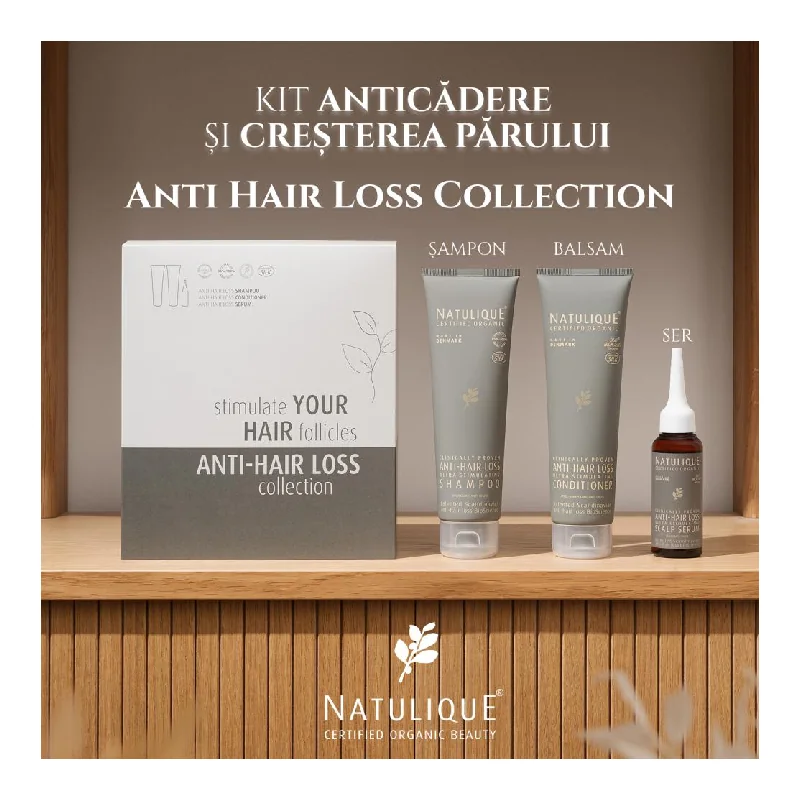 Set Sampon, Balsam Si Ser Anti-Hair Loss Collection, Natulique
