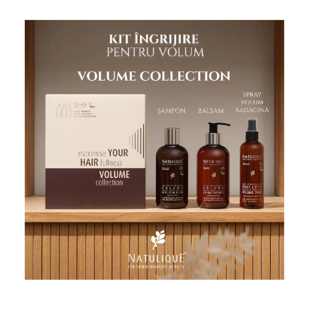 Set Șampon, Balsam Și Spray Volume Collection, Natulique