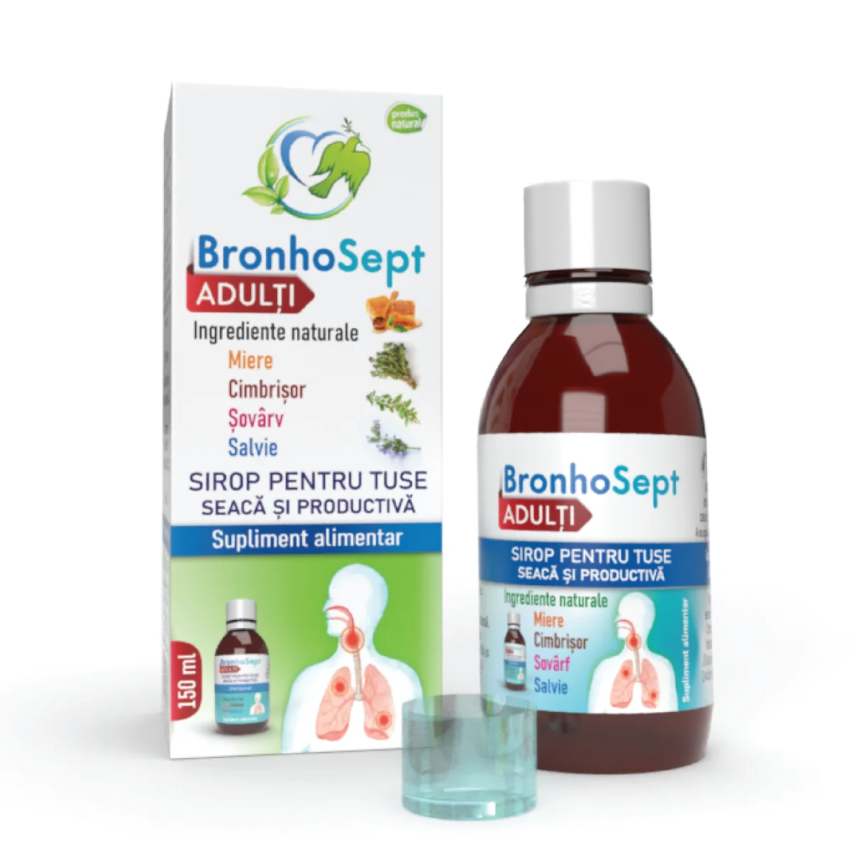 Bronhosept Adulti, 150 Ml, Justin Pharma