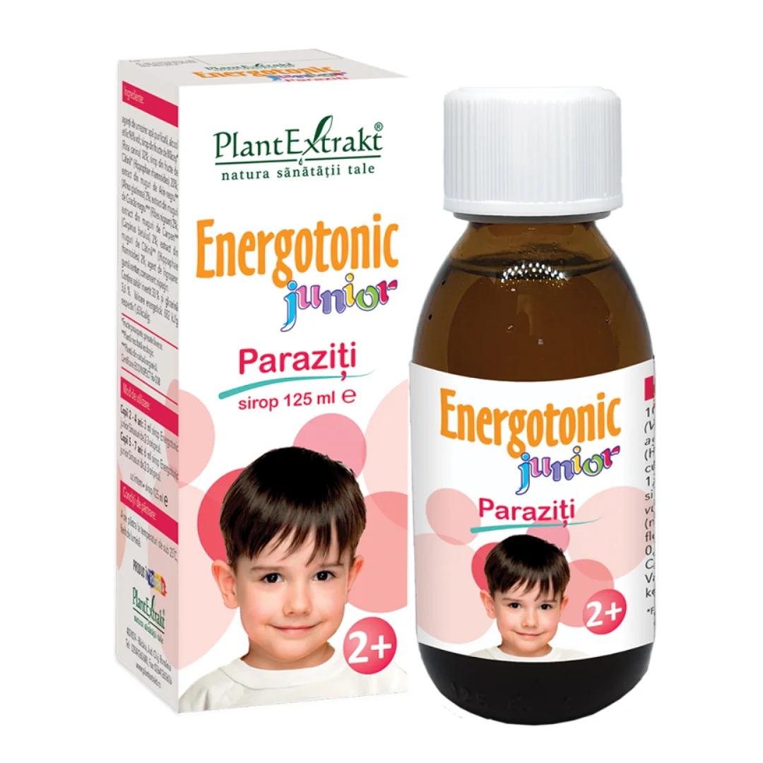 Sirop Energotonic Junior Paraziti, 125 Ml, Plant Extrakt