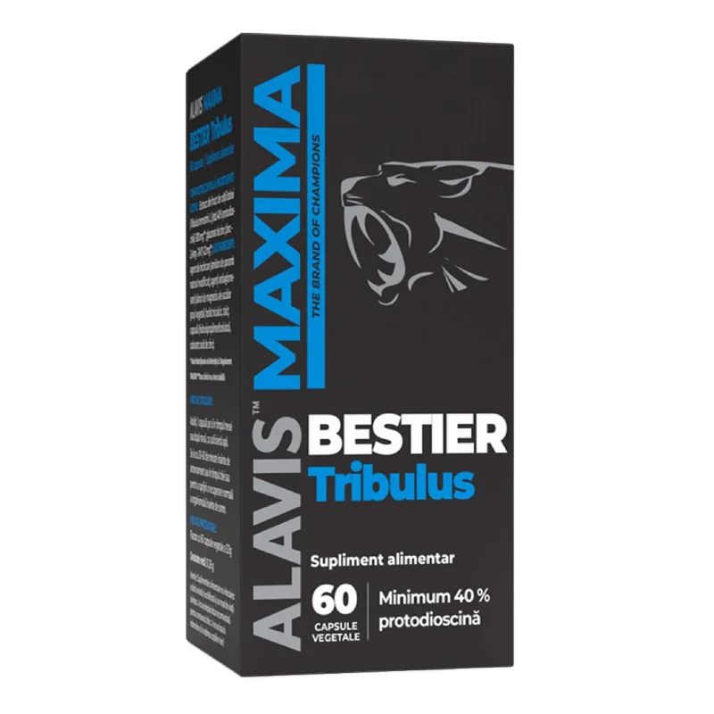 Bestier Tribulus Alavis Maxima, 60 Capsule Vegetale, Alavis Maxima