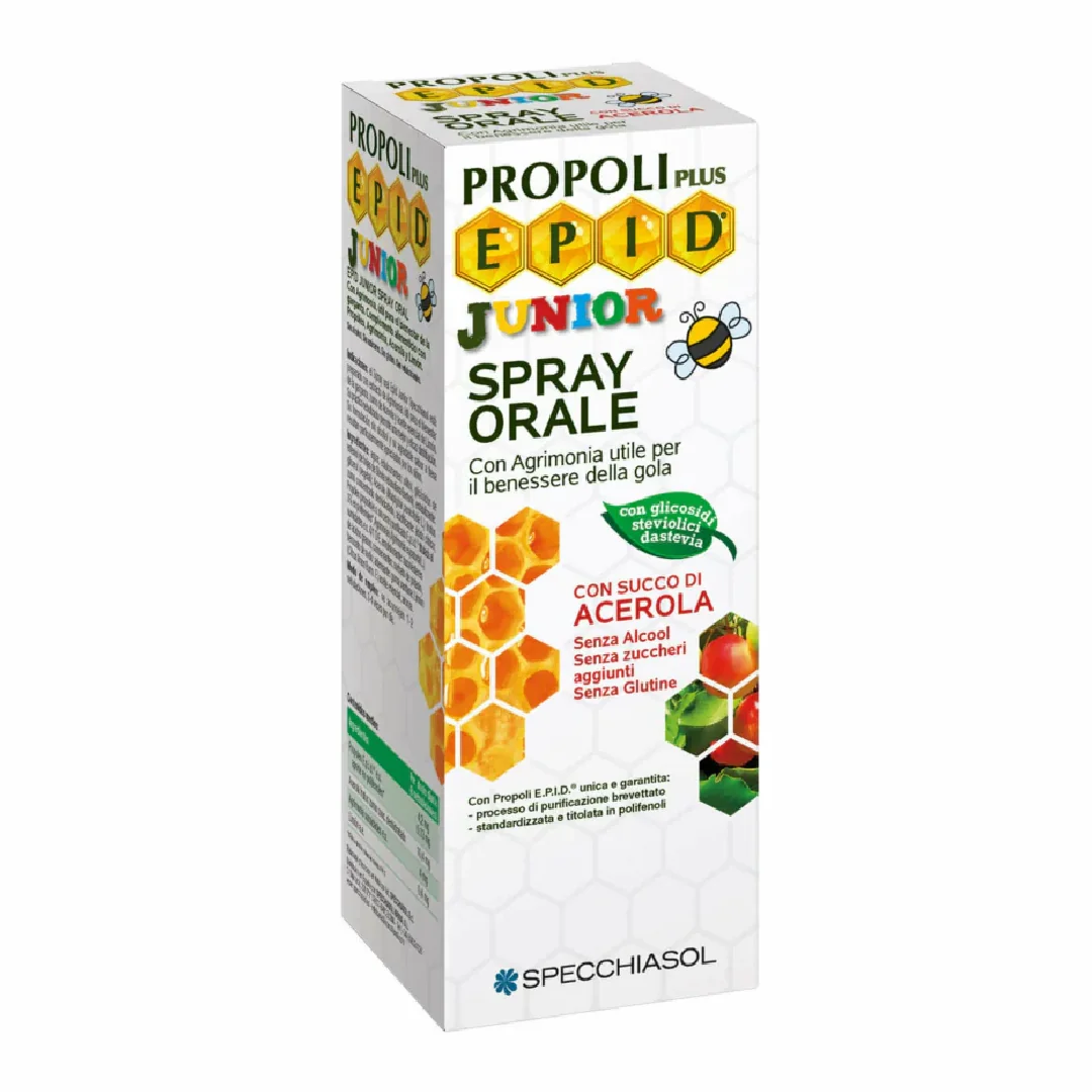 Epid Propolis Junior Spray Cu Suc De Acerola, 15 Ml, Specchiasol