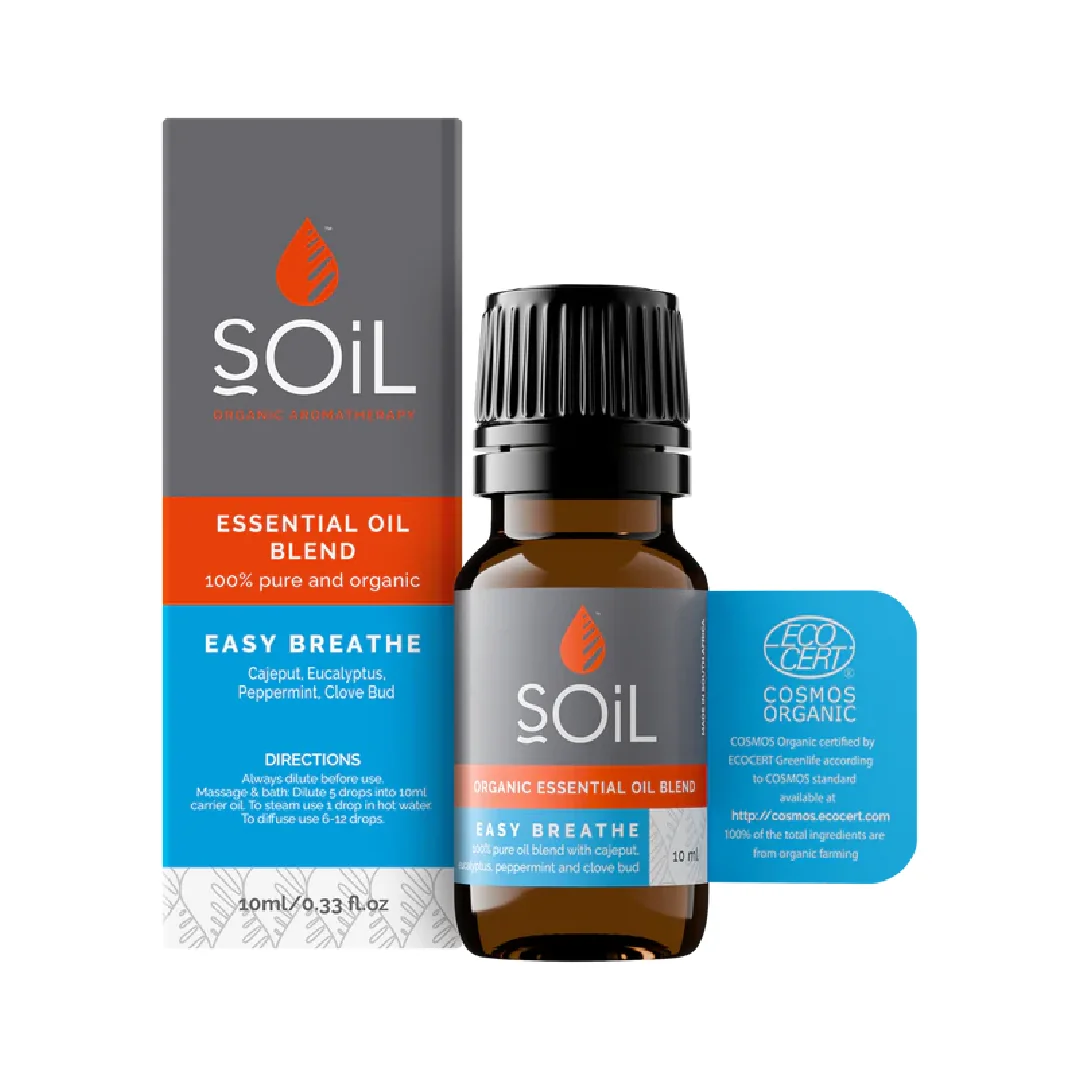 Amestec Uleiuri Esentiale Respiratie Usoara, 10Ml, SOiL