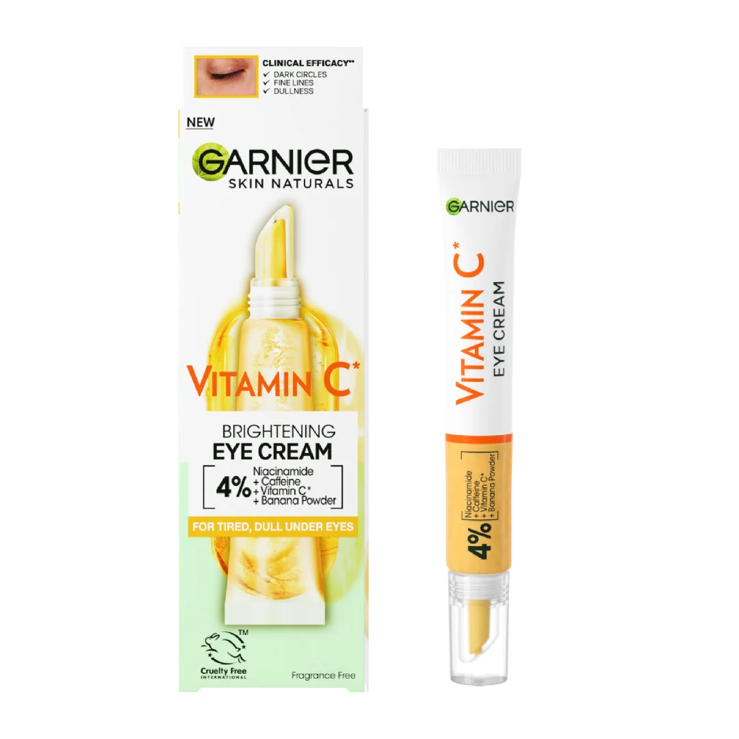 Crema De Ochi Cu Efect De Iluminare Cu Vitamina C Skin Naturals, 15 Ml, Garnier