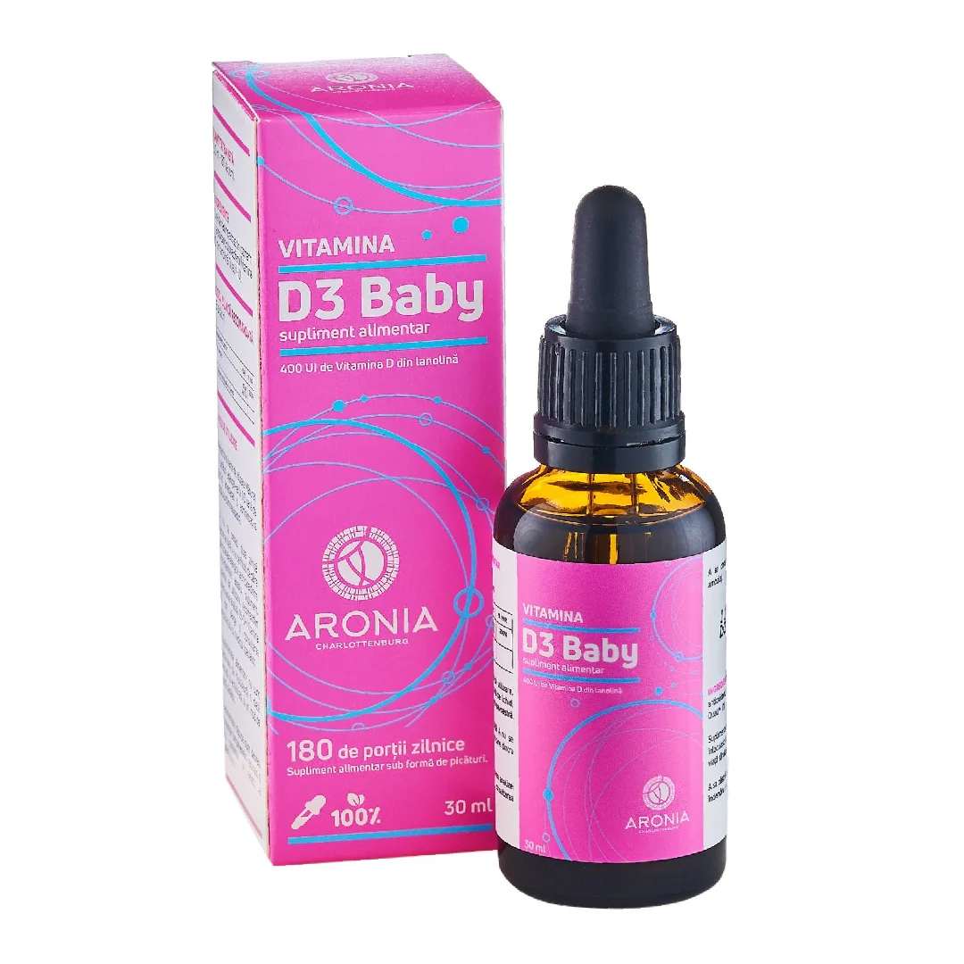 Vitamina D3 Baby 400 Ui, 30 Ml, Aronia Charlottenenburg