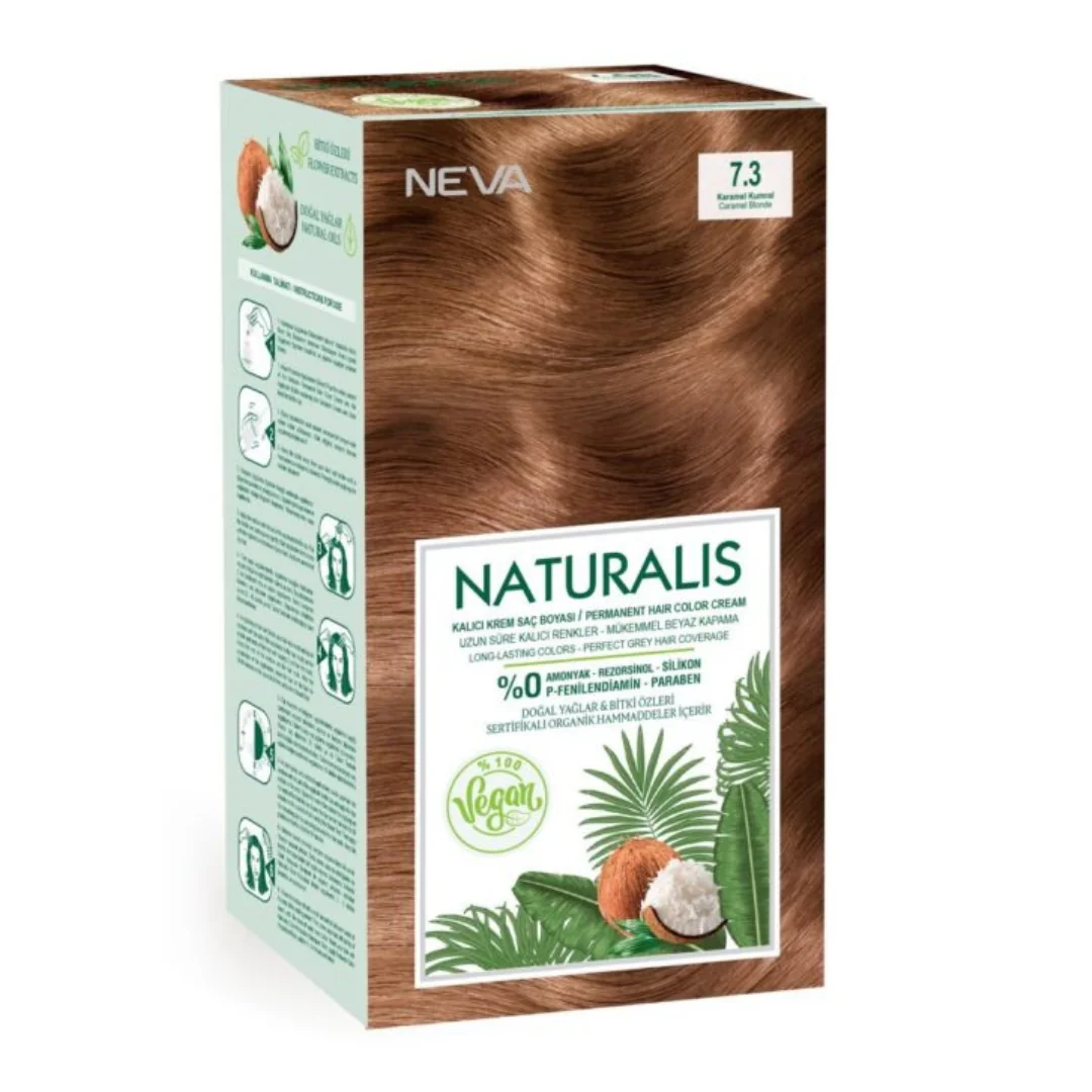 Vopsea De Par Blond Caramel 7.3 Naturalis 150Ml Neva