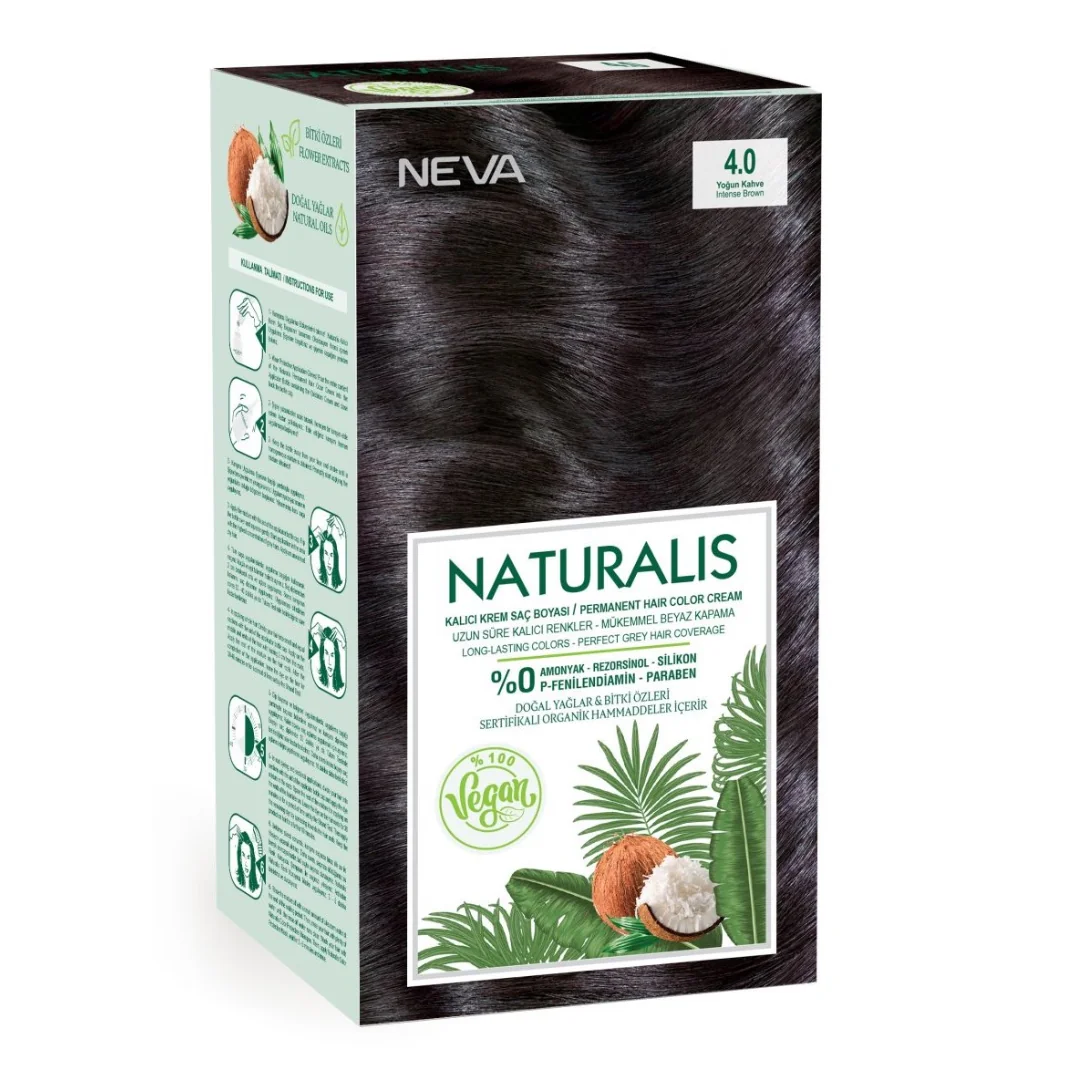Vopsea De Par Saten Intens, 4.0 Naturalis, 150ml, Neva