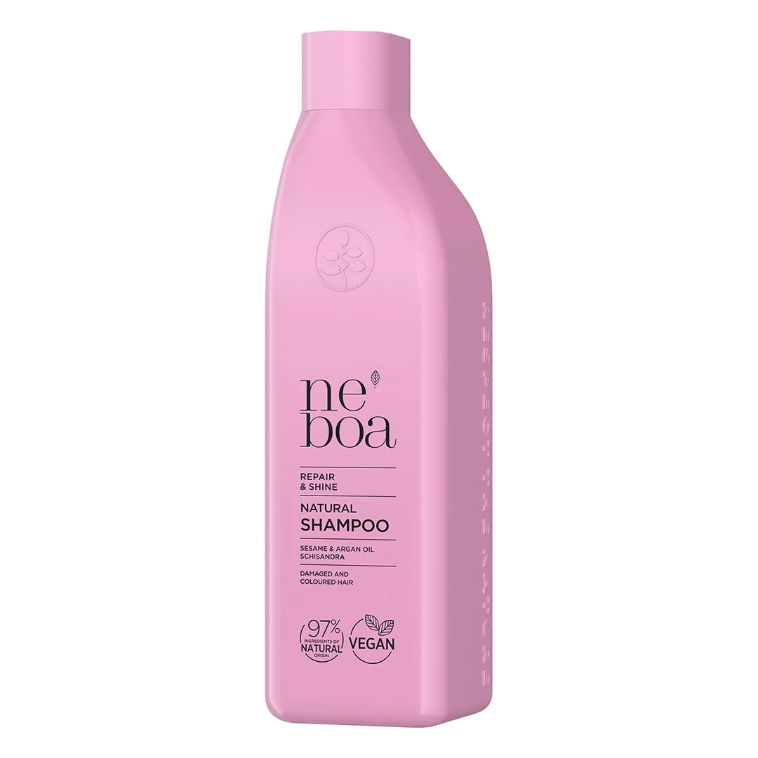 Sampon Natural Reparator Pentru Stralucire Repair & Shine, 300 Ml, Neboa