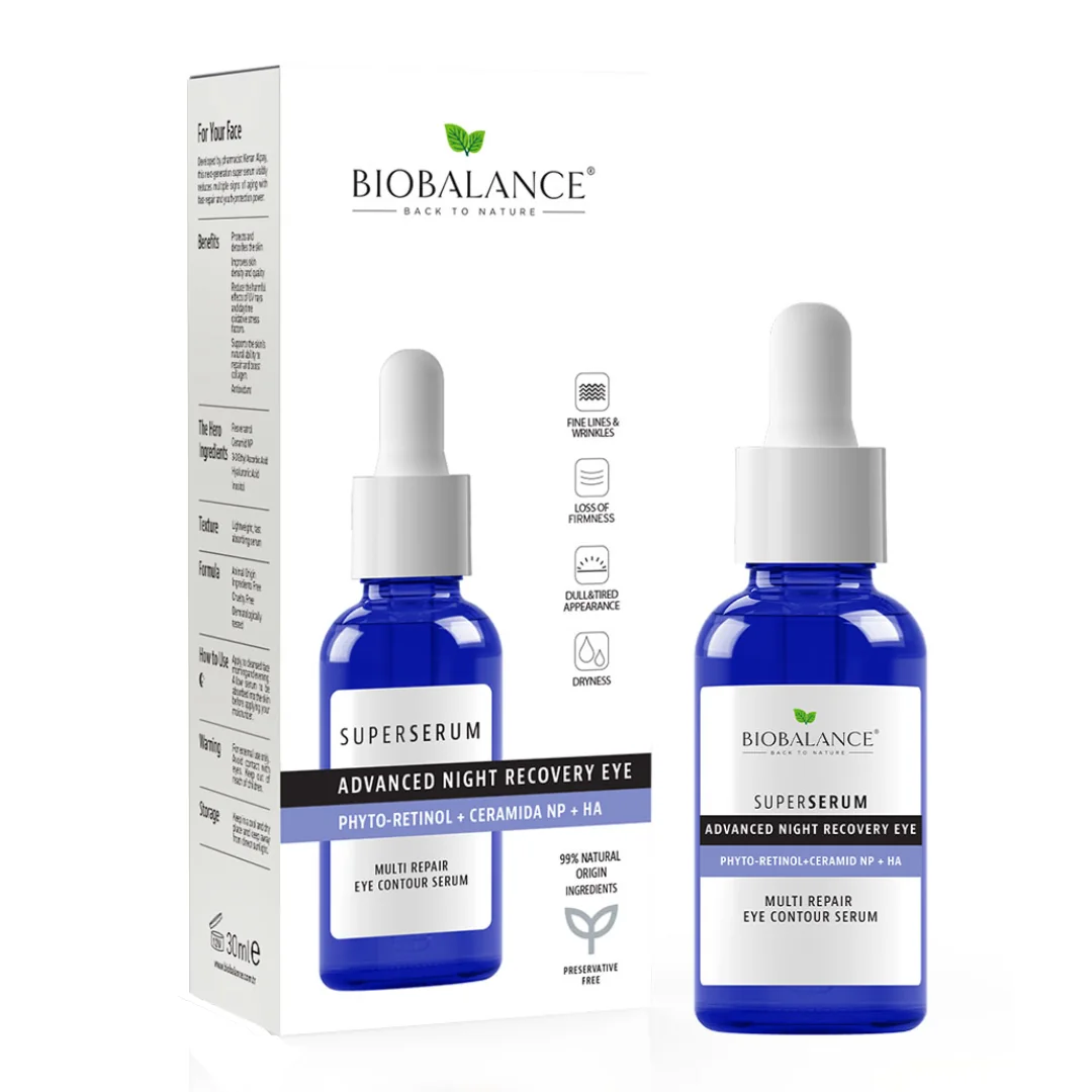 Super Serum Contur Ochi Pentru Noapte, 20 Ml, Bio Balance