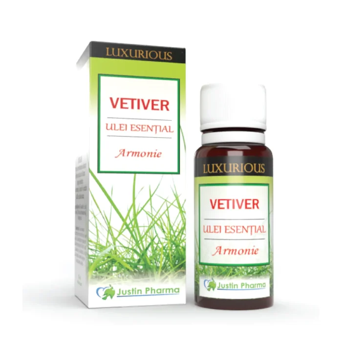 Ulei Esential Vetiver Luxurious, 10 Ml, Justin Pharma