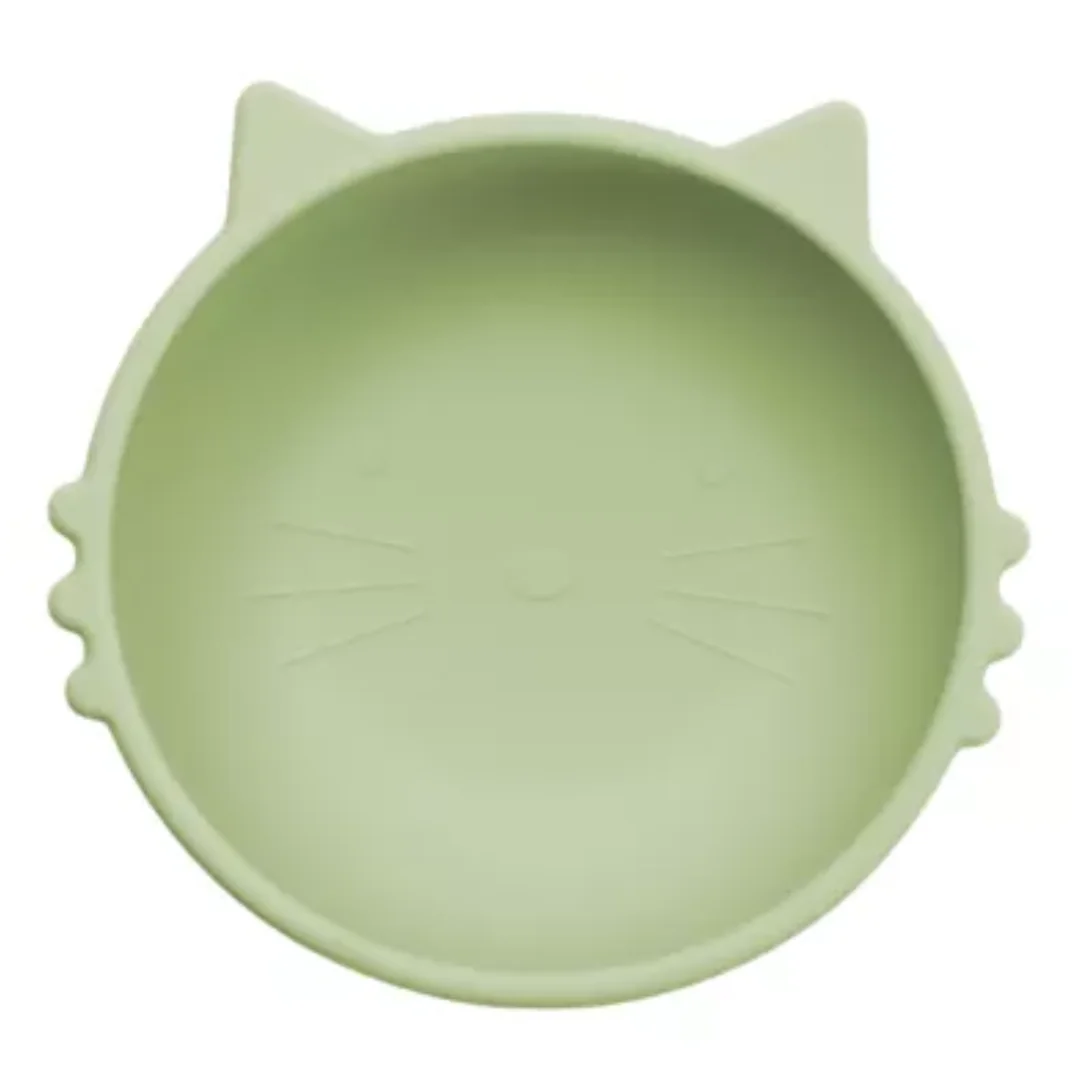 Bol Din Silicon Kitty I, 6 Luni+, Raw Green, Appekids